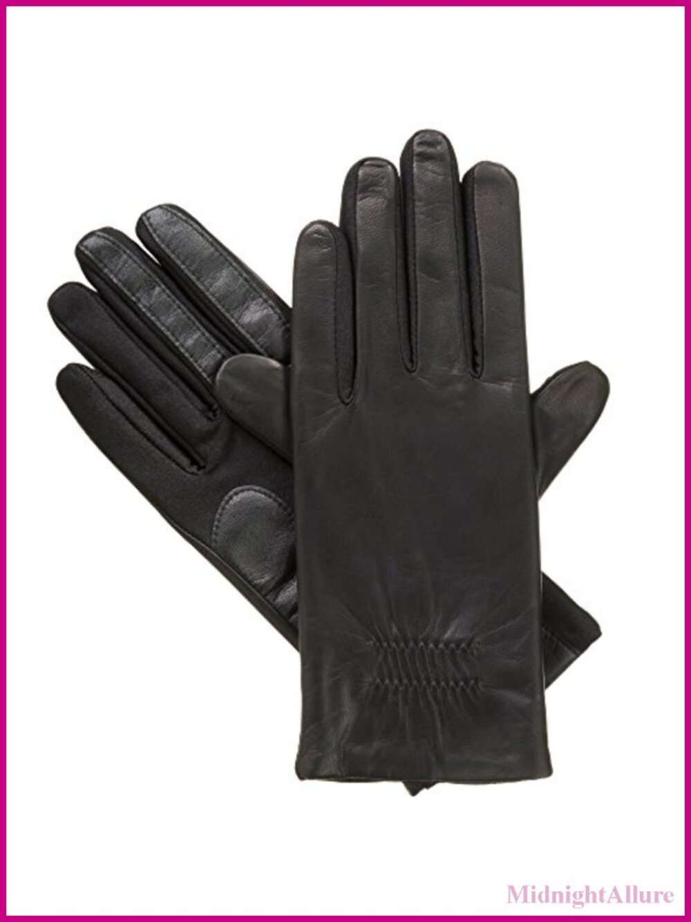 Genuine Leather Touchscreen Winter Gloves Fleece Lined Stretch